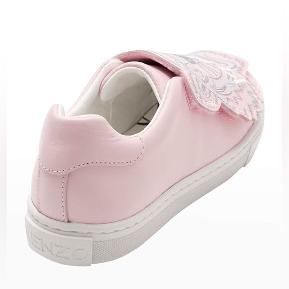 Kenzo Kid's Tiger Leather Low-Top Sneakers, NWT, Size EU 26, US 9.5 - Picture 10 of 12